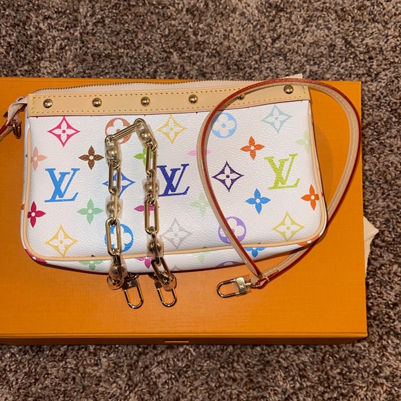 2025 LV x TM Louis Vuitton x Takashi Murakami Pochette Accessoires Bag - Picture 3 of 7